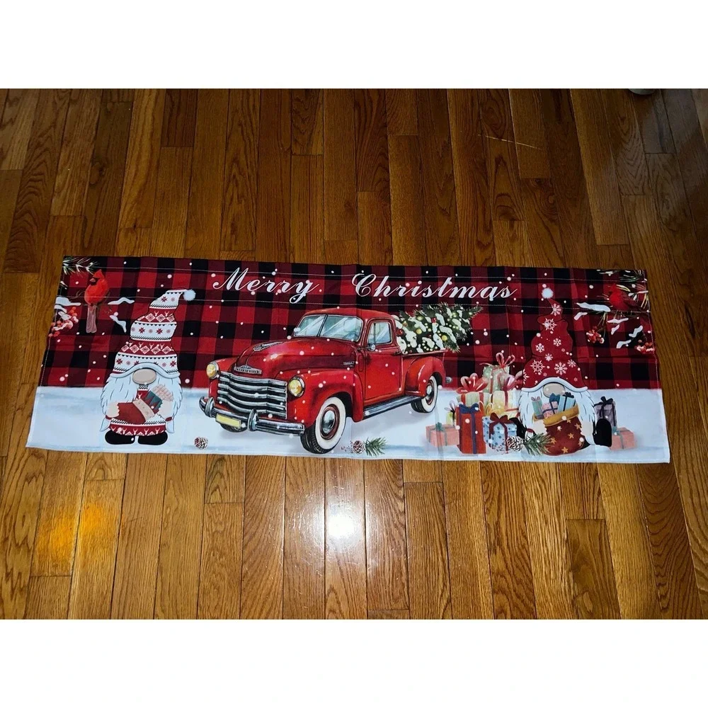 Sensfun Christmas Backdrop decor Merry Christmas Banner Party Decorations Winter